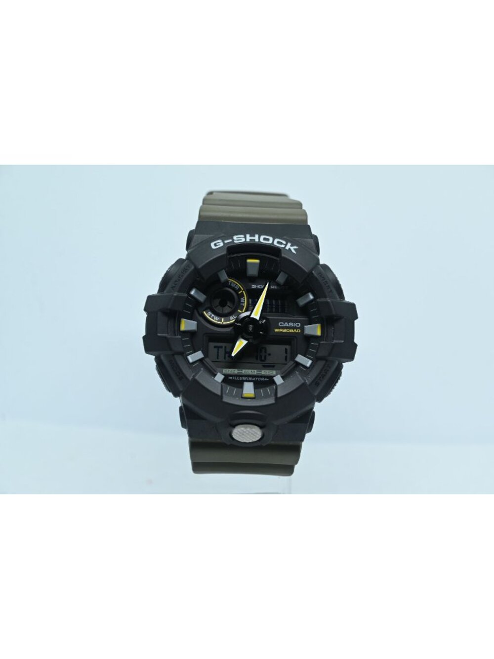 Casio G-Shock Two-Tone Utility Analog-Digital Black Olive Green GA-710TU-1A3